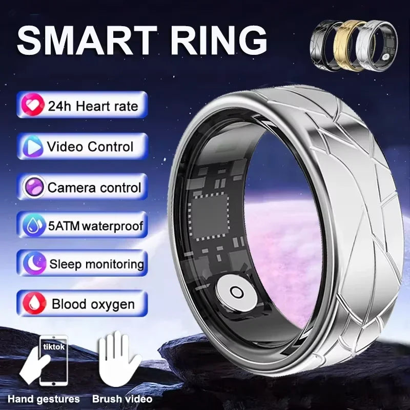Titan Smart Ring – Precision Health Tracking in a Bold Textured Design