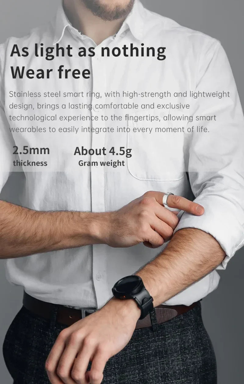 Titan Smart Ring – Precision Health Tracking in a Bold Textured Design