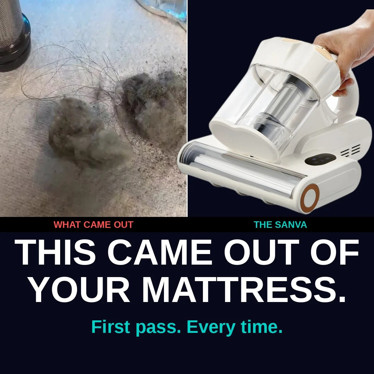 Sanva Mattress Vacuum - What Came Out of Your Mattress
